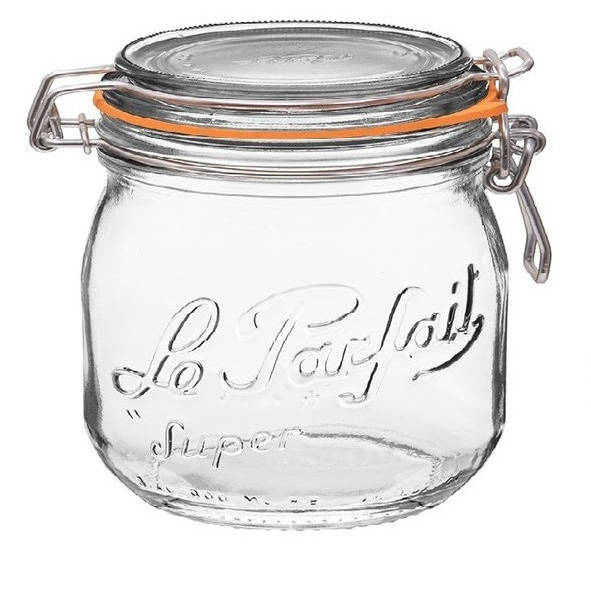 Le Parfait French 1/2-liter Glass Canning Jars (Pack of 3)