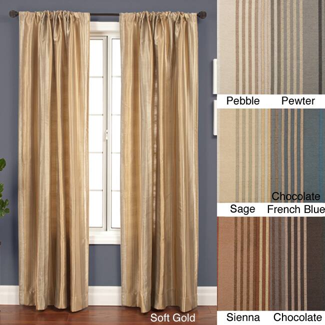 Jaipur Stripe Rod Pocket 84-inch Curtain Panel - 53 x 84