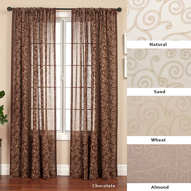 Cypress Rod Pocket 84-inch Curtain Panel - 55 x 84