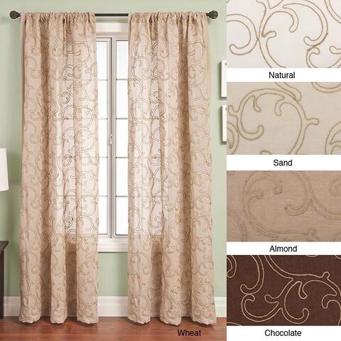 Softline Santiago Rod Pocket 108-inch Curtain Panel - 55 x 108