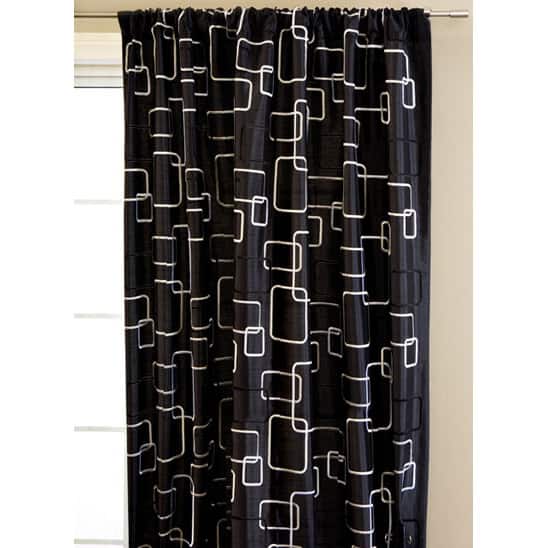 Softline Madison Square Rod Pocket 84-inch Curtain Panel - 55 x 84
