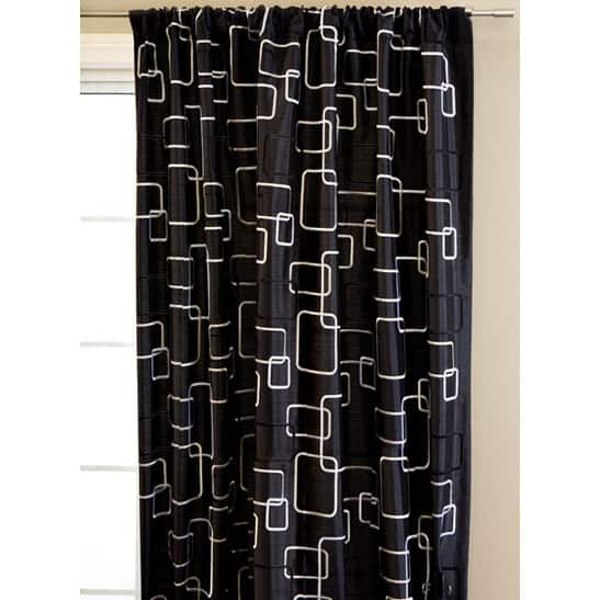 Softline Madison Square Rod Pocket 96-inch Curtain Panel - 55 x 96