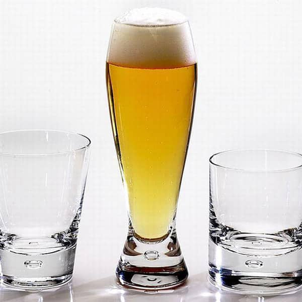 Handblown Glass Beer Mugs (Set of 4) - Color Play