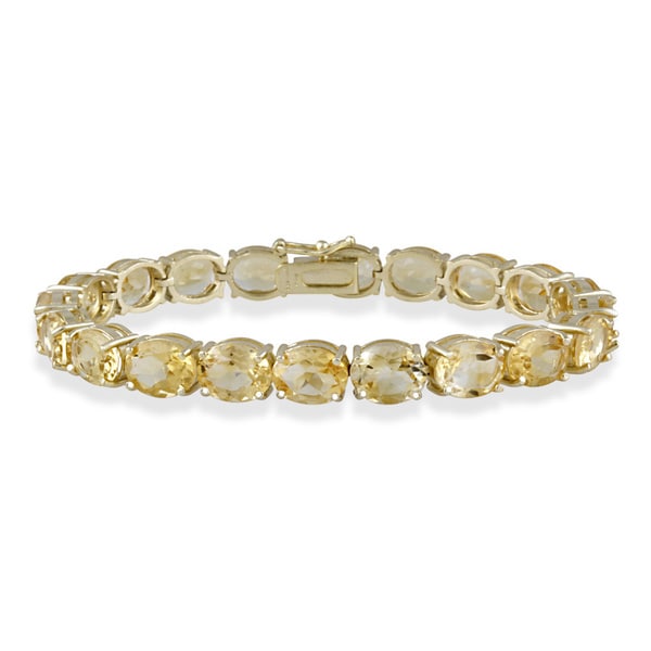 Glitzy Rocks 33 TGW Gemstone Bracelet