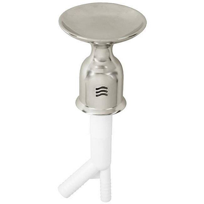 Satin Nickel Soap Dish and Air Gap Combo