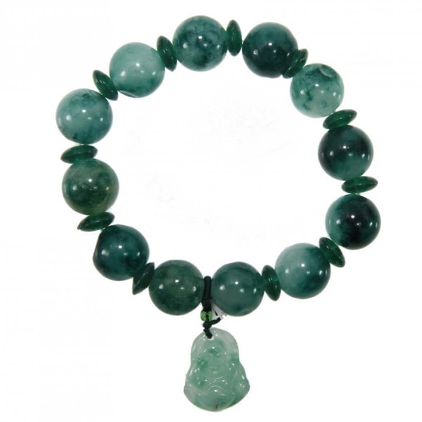 Shop Handmade Jade Happy Buddha Charm Bracelet (China) - Free Shipping ...