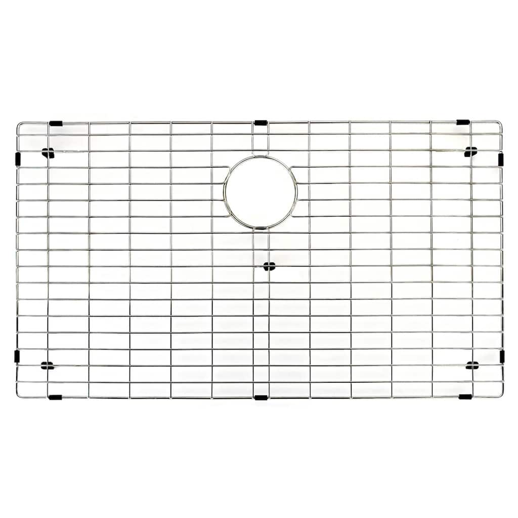 VIGO Chrome 33 5/8 x 17 1/2 inches Kitchen Sink Bottom Grid - 17 1/2" L x 33 5/8" W x 1" H