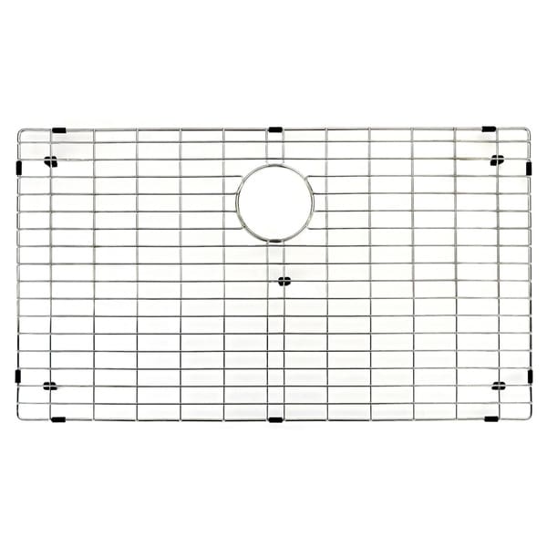 VIGO Chrome 33 5/8 x 17 1/2 inches Kitchen Sink Bottom Grid - 17 1/2" L x 33 5/8" W x 1" H