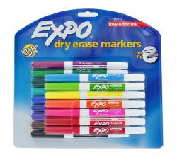 Expo Low Odor Fine-tip Dry Erase Markers (Pack of 16