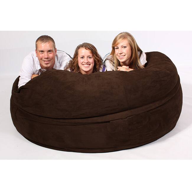 FufSack Chocolate Brown Sofa Sleeper Lounge Chair