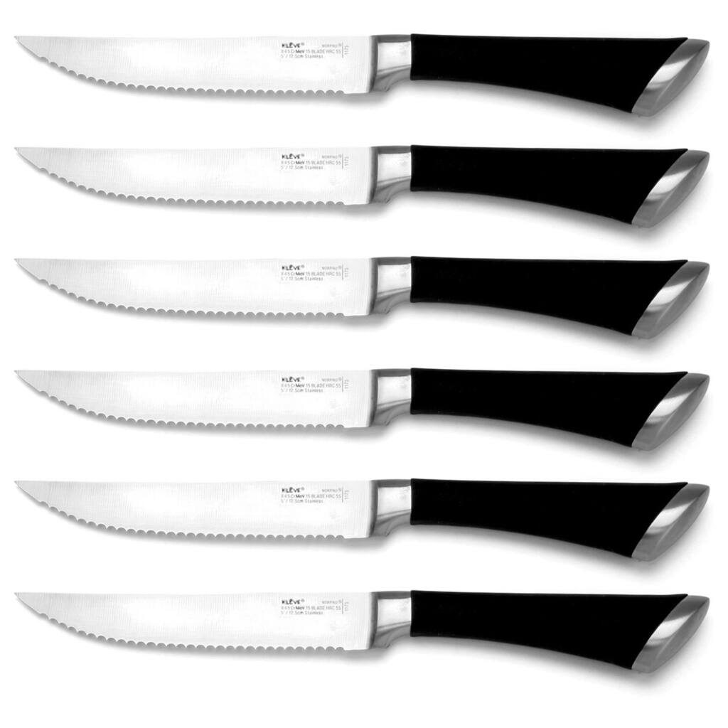 Norpro Kleve 6-piece Stainless Steel Steak Knife Set