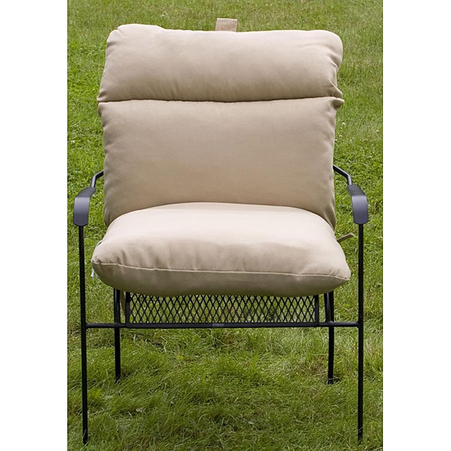 Outdoor Beige Club Chair Cushion  Free Shipping Today 