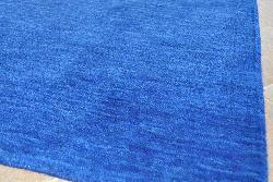 preview thumbnail 3 of 1, Blue Fusion Wool Tufted Rug