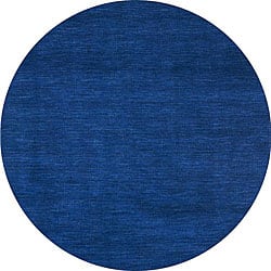 slide 2 of 3, Blue Fusion Wool Tufted Rug