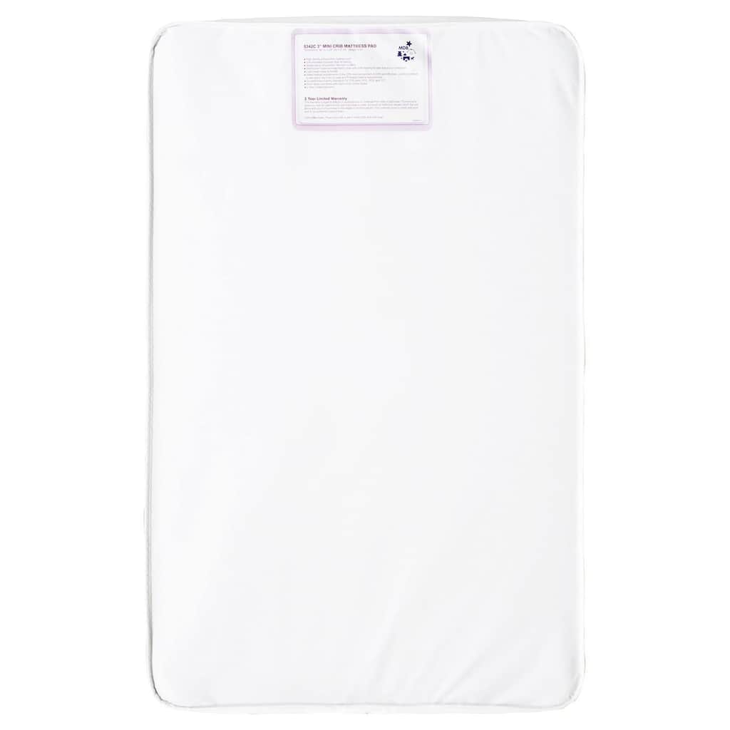 DaVinci Sunshine 3 inch Ultra Firm Mini Crib Mattress - White