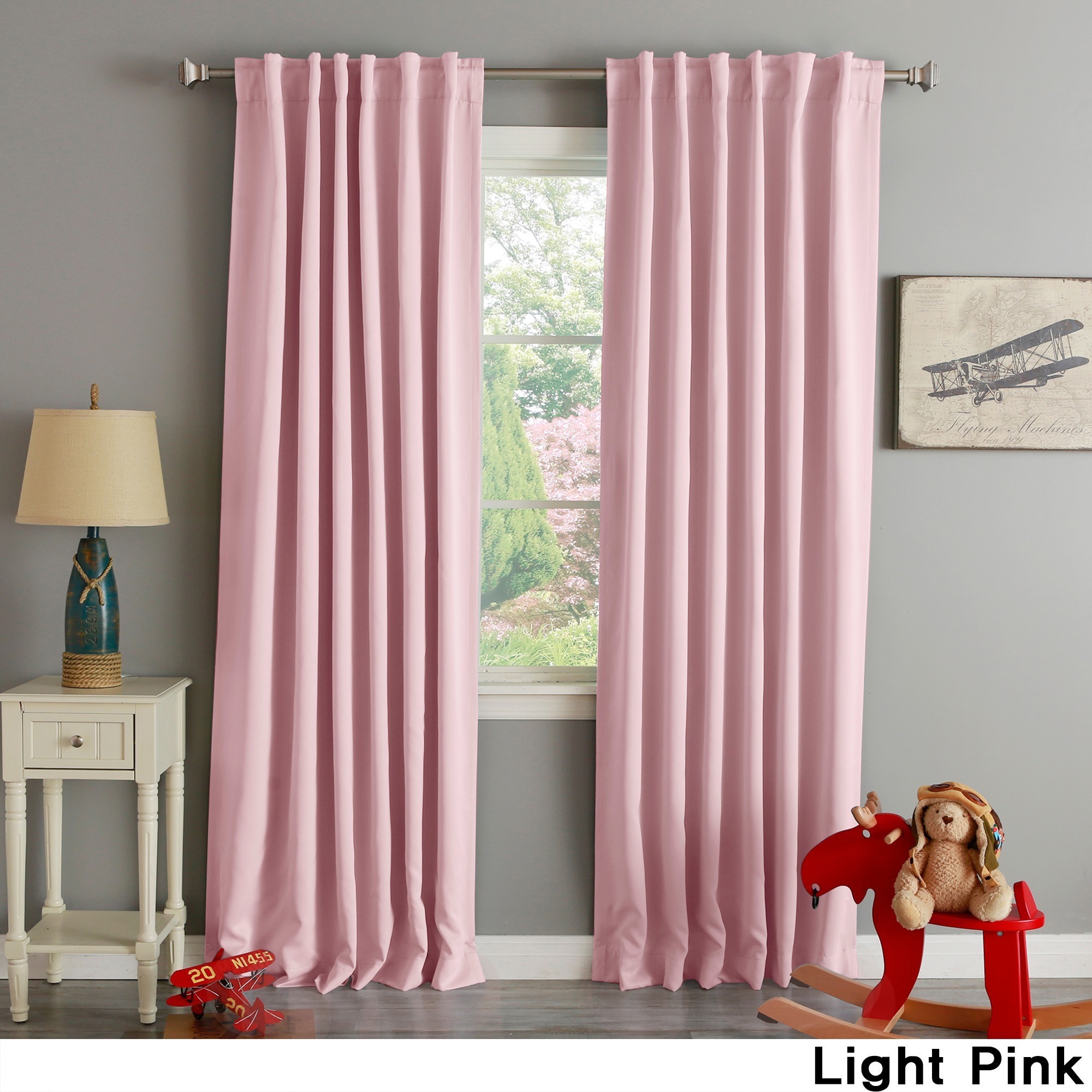 Aurora Home Solid Thermal Insulated 108-inch Blackout Curtain