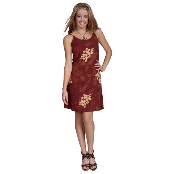 Handmade Hibiscus Sundress (Indonesia) 1 World Sarongs Women's Clothing