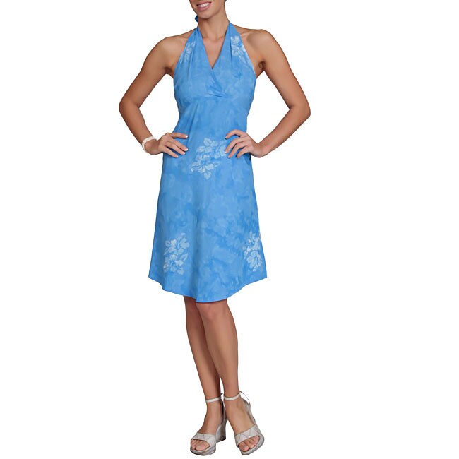 Cotton Bali Blue Batik Dress (Indonesia)