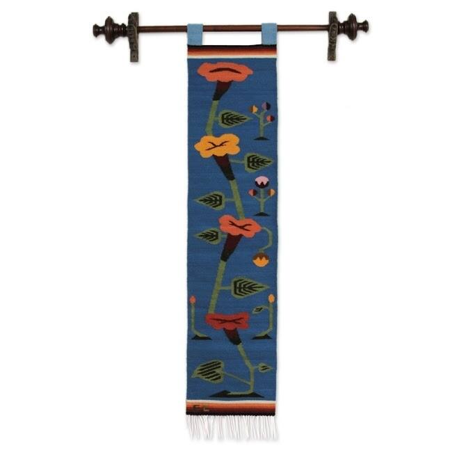 Wool Blossom Comets Tapestry