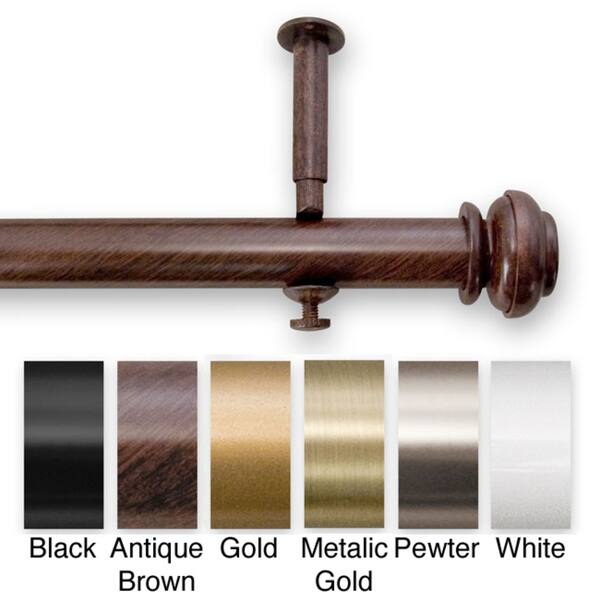 Shop Bold Pole 90 To 144 Inch Adjustable Curtain Rod Set 144
