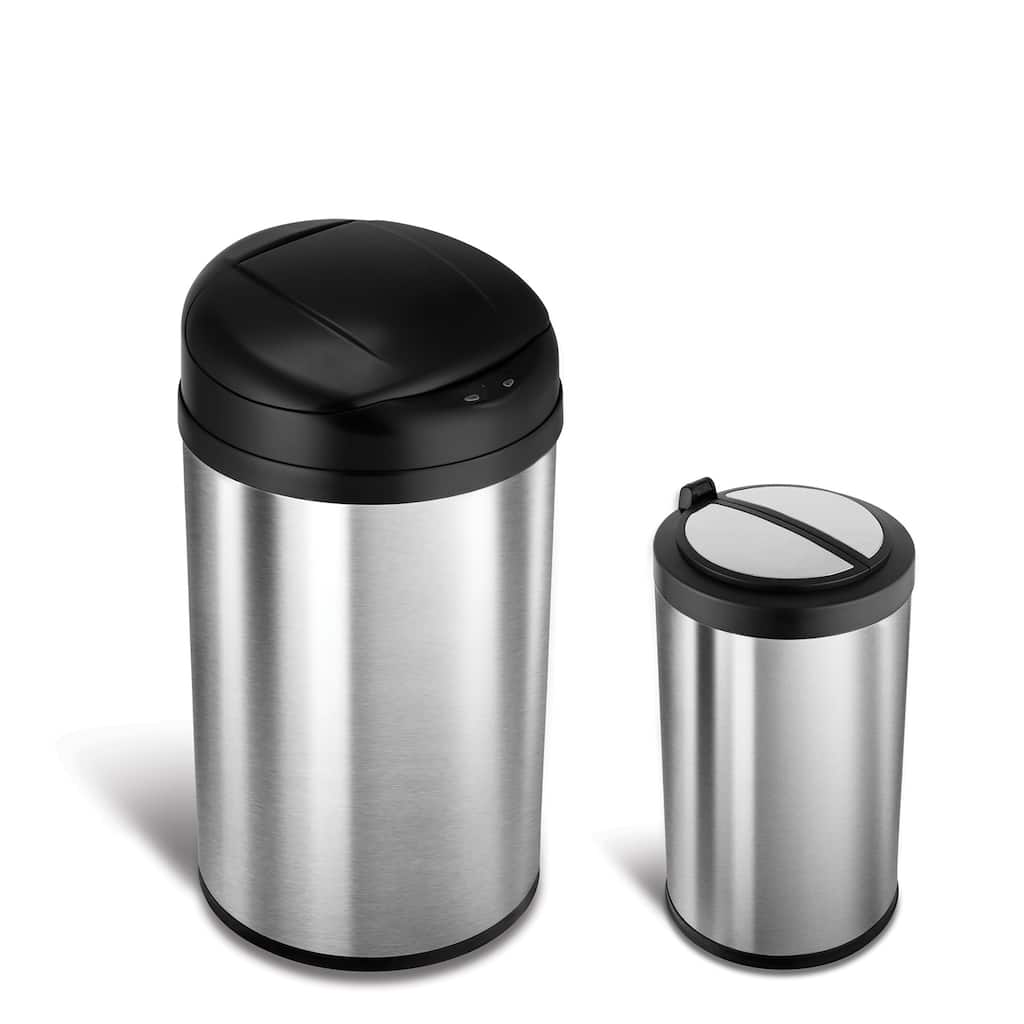 Nine Stars Auto-open Motion Sensor Infrared Trash Can Combo Pack