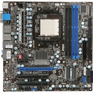 MSI 785GM-E65 Desktop Motherboard - AMD Chipset - Socket AM3 PGA-941. Opens flyout.