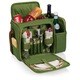 Picnic Time Malibu Pine Green Wine and Cheese Picnic Basket - Thumbnail 0