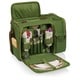 Picnic Time Malibu Pine Green Wine and Cheese Picnic Basket - Thumbnail 3
