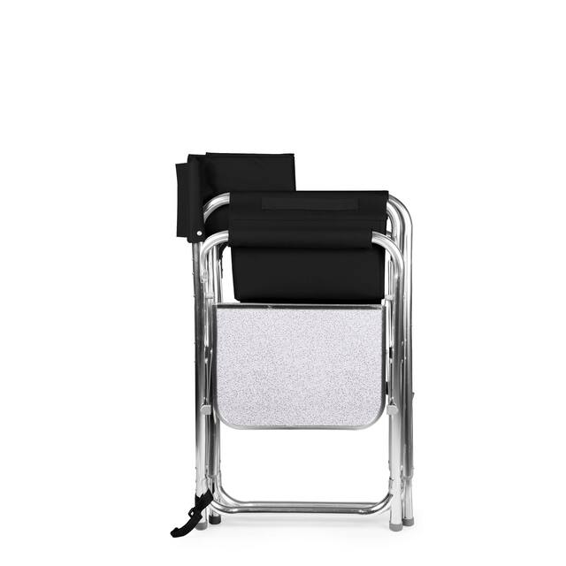 Picnic Time Portable Black Sports Chair