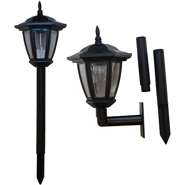 Tricod Ground/ Wall Mount Solar Lights (Pack of 2)
