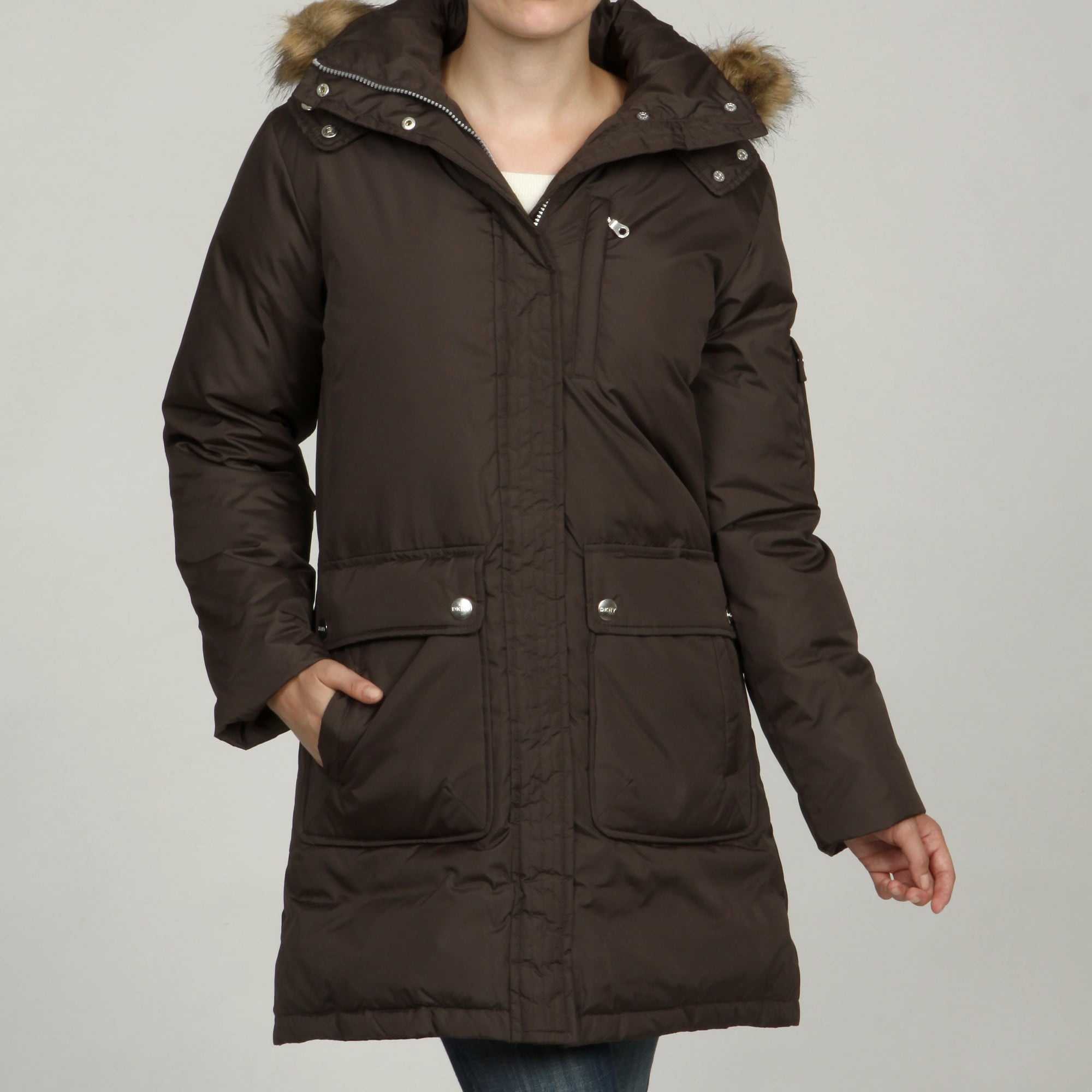 dkny puffer jacket women's