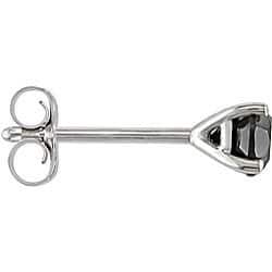 Miadora 14k White Gold 1/2ct TDW Black Diamond Studs