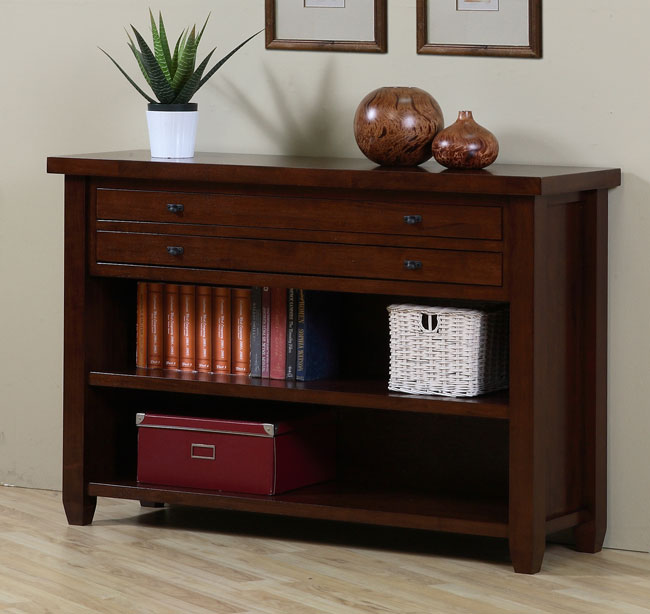 Walnut Cherry Navigator Console Table