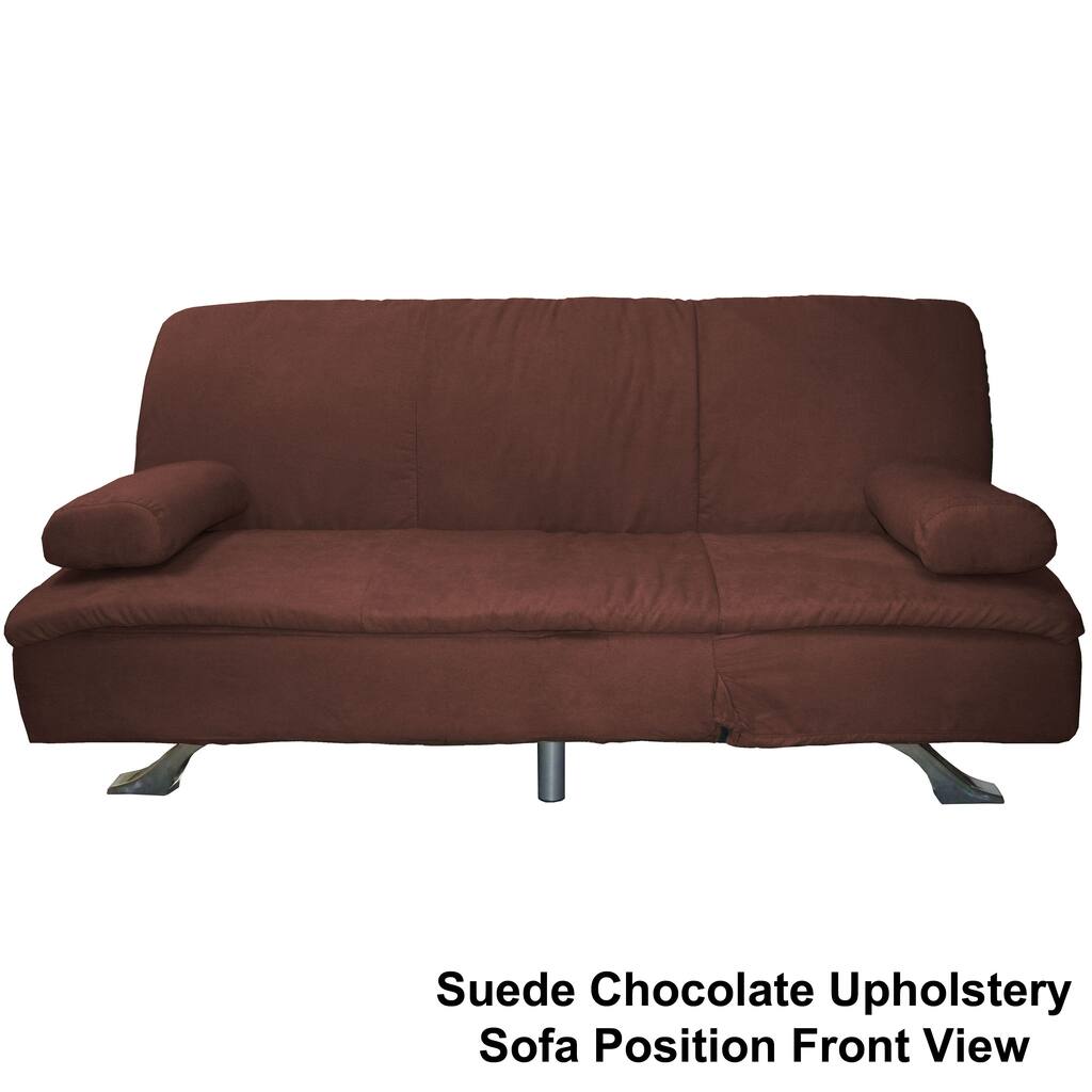 Mystic Microfiber Suede Click Clack Futon Sofa Bed