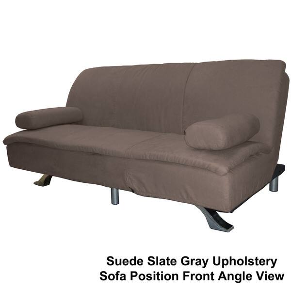 Mystic Microfiber Suede Click Clack Futon Sofa Bed