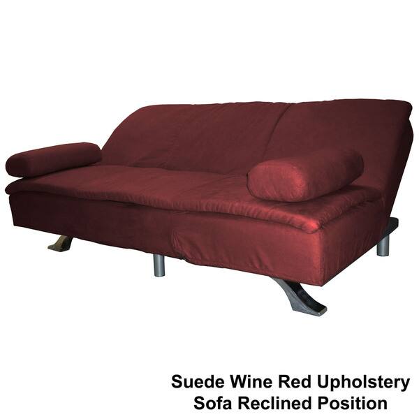 Shop Mystic Microfiber Suede Click Clack Futon Sofa Bed Free