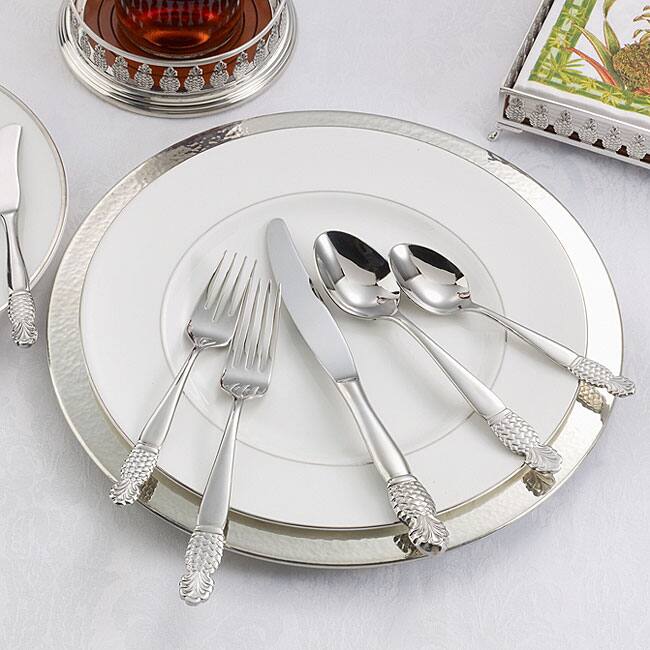 Ginkgo Pineapple Stainless Steel 5-piece Place Setting