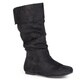 journee collection women's shelley 3 slouch mid calf microsuede boot