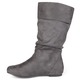 journee collection women's shelley 3 slouch mid calf microsuede boot