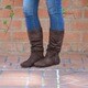 journee collection women's shelley 3 slouch mid calf microsuede boot