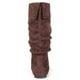 journee collection women's shelley 3 slouch mid calf microsuede boot