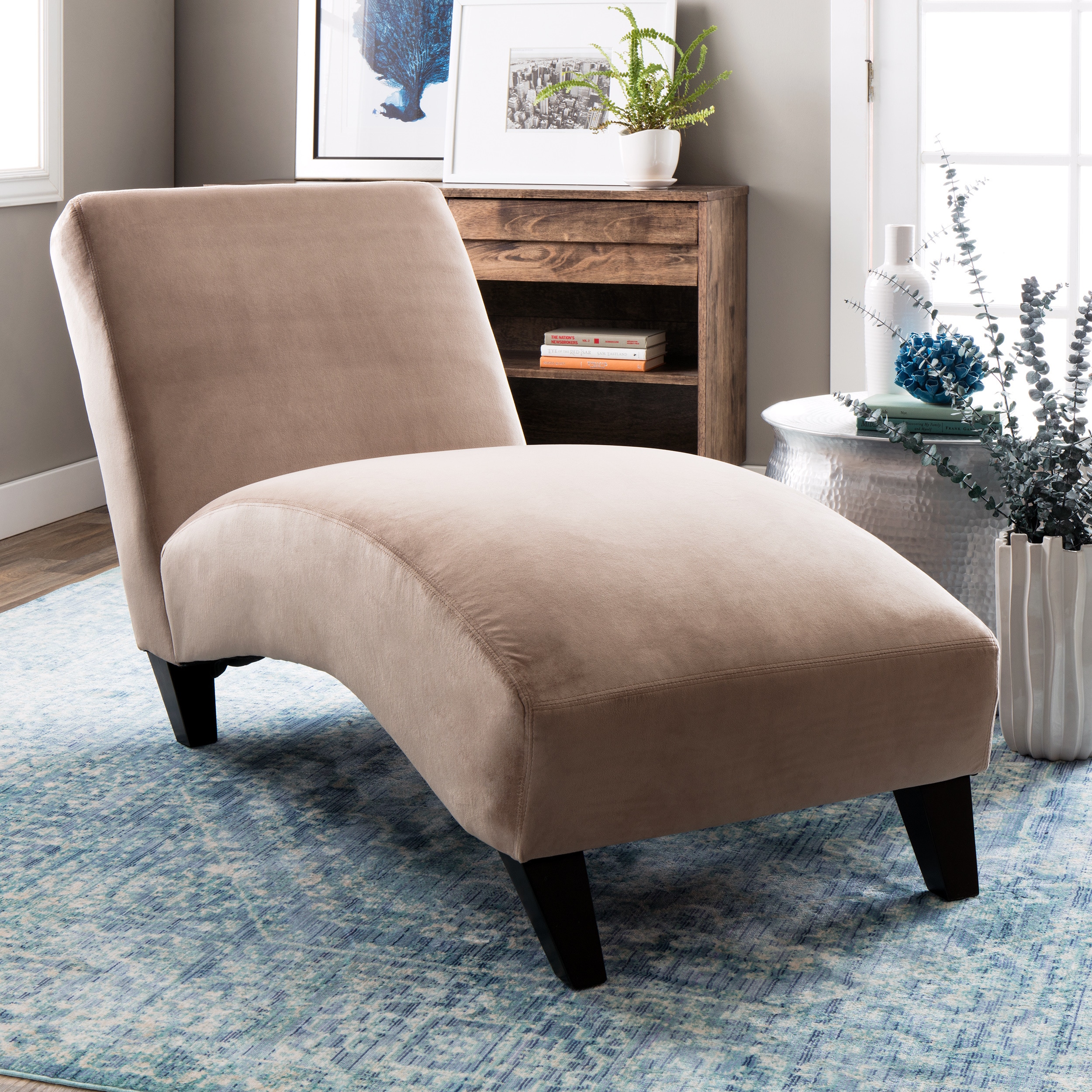 Bella Taupe/camel Chaise