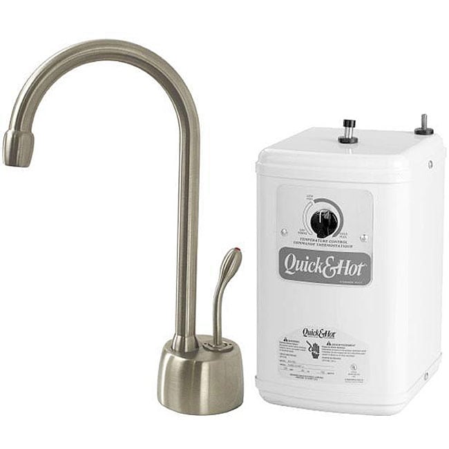 Satin Nickel Instant Hot Water Dispenser (Standard 1 5/8 inchesTank Specifications Stainless steel heating tank uses 780 watts, 6.5 Amps, 120 Volts, 60 HZ Automated heater protection to prevent tank burnouts5/8 Gallon tank provides 60 cups per hour of 19