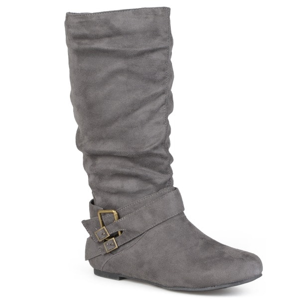 womens long grey boots