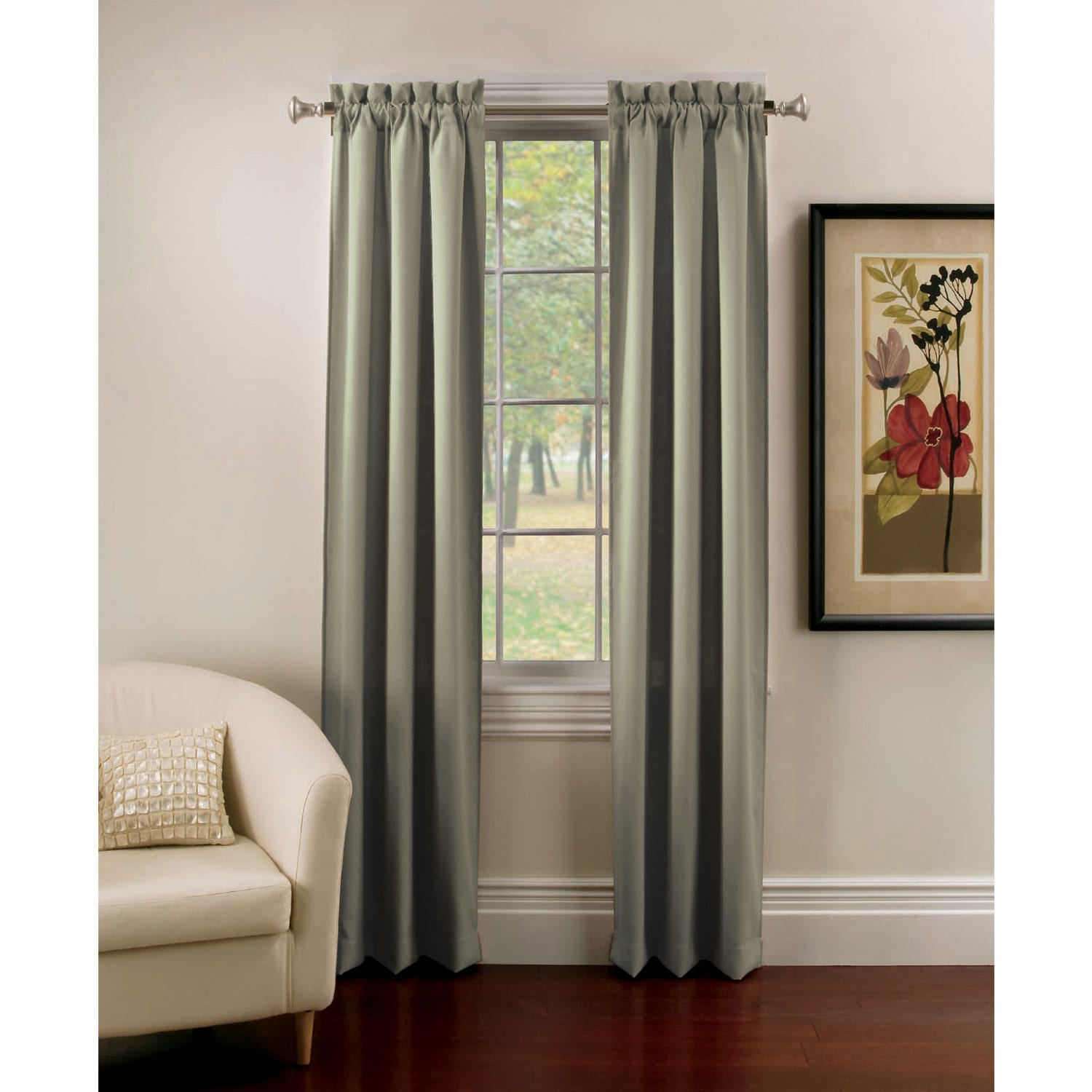 Ridgedale Thermal Backed Rod Pocket Curtain Panel Pair