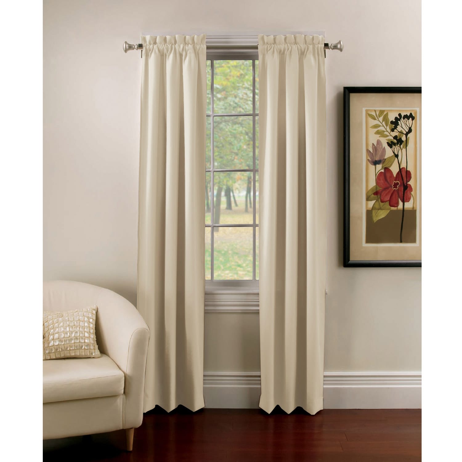 Ridgedale Thermal Backed Rod Pocket Curtain Panel Pair