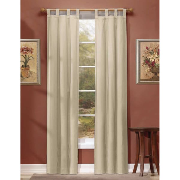 Shop Ridgedale Thermal Backed Tab Top Curtain Panel Pair  Free Shipping On Orders Over $45 
