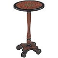 Hand-painted Walnut Finish Accent Table
