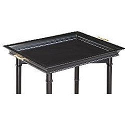 Ebony Finish Square Tray Table - Thumbnail 2