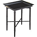 Ebony Finish Square Tray Table